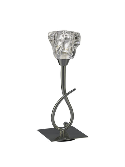 Mantra M3757 Iku Table Lamp 1 Light G9, Satin Nickel