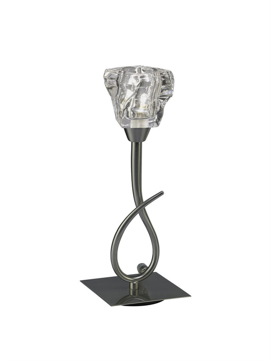 Mantra M3757 Iku Table Lamp 1 Light G9, Satin Nickel