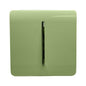 Trendi 1 Gang 2 Way 10 Amp Rocker Chrome Light Switch Glossy Moss Green