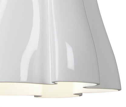 Mantra M3720 Miss Pendant 3 Light E27, Gloss White/Polished Chrome