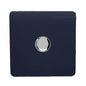Trendi 1 Gang 2 Way 150w LED Dimmer Screwless 10 Amp Wall Light Switch in Navy Blue - ART-LDM150WNV