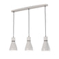 Mantra Fusion Kos E27 Fusion M5841 Kos Linear Pendant 3L 3 x E27 Max 40W, White/ Black