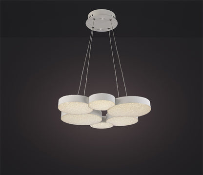 Mantra Fusion M5761 Lunas Pendant 61cm Diameter 54W LED 3000K, 2650lm, RF Remote Control White, 3yrs Warranty