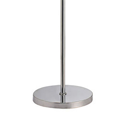 Diyas Geo Floor Lamp with Black Shade 9 Light G4 Polished Chrome/Crystal, NOT LED/CFL Compatible