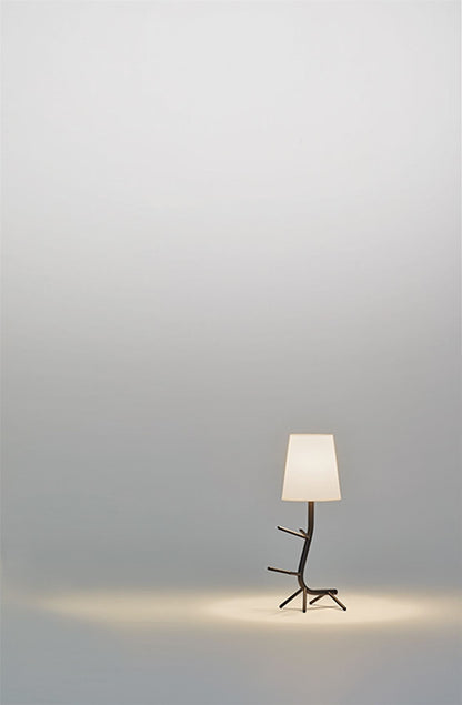 Mantra Centipede Table Lamp with Shade, 1 x E27, Black/White