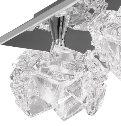 Mantra M3954 Artic Ceiling 4 Light G9 Square, Polished Chrome