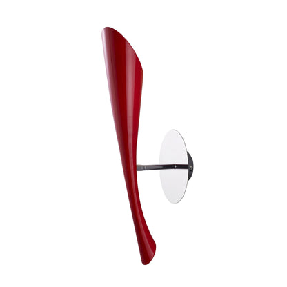 Mantra Pop Wall Light Switched 1 Light E27, Gloss Red/White Acrylic/Polished Chrome, CFL Lamps INCLUDED