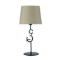 Mantra M5218 Argi Table Lamp 1 Light E27 Large with Taupe Shade Brown Oxide