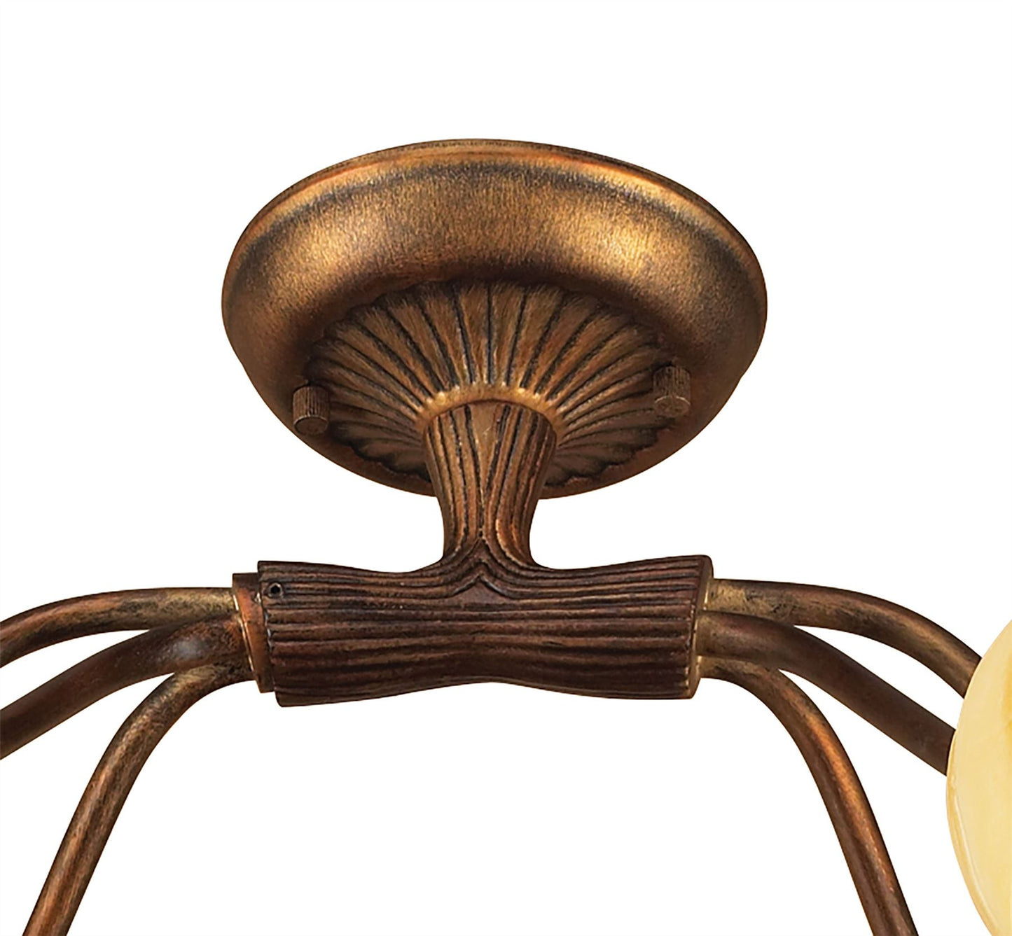 Mantra (0038 002) Wave 76cm Ceiling 6 Light G9, Rustic Gold