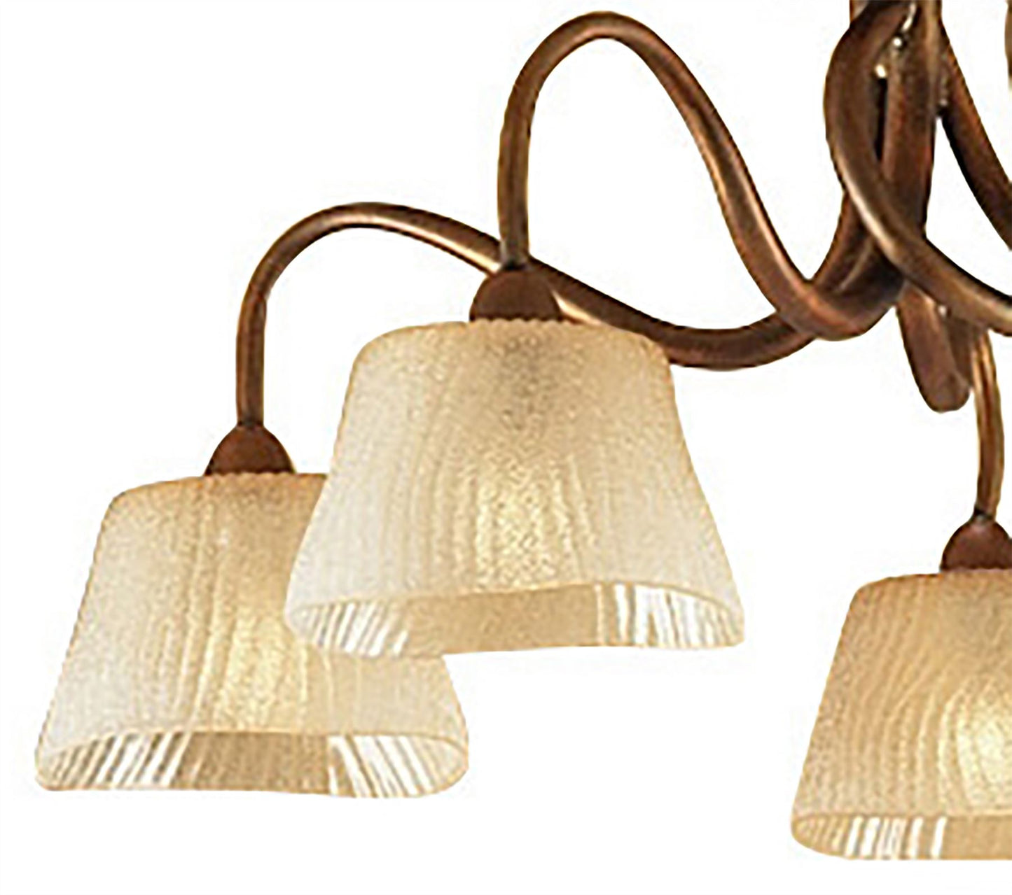 Mantra (0039 002) Tentacle 68cm Ceiling 5 Light E14, Rustic Gold