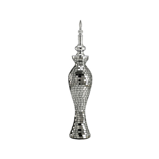 Diyas Home (DH) Anika Mosaic Ornament Large Silver Mosaic