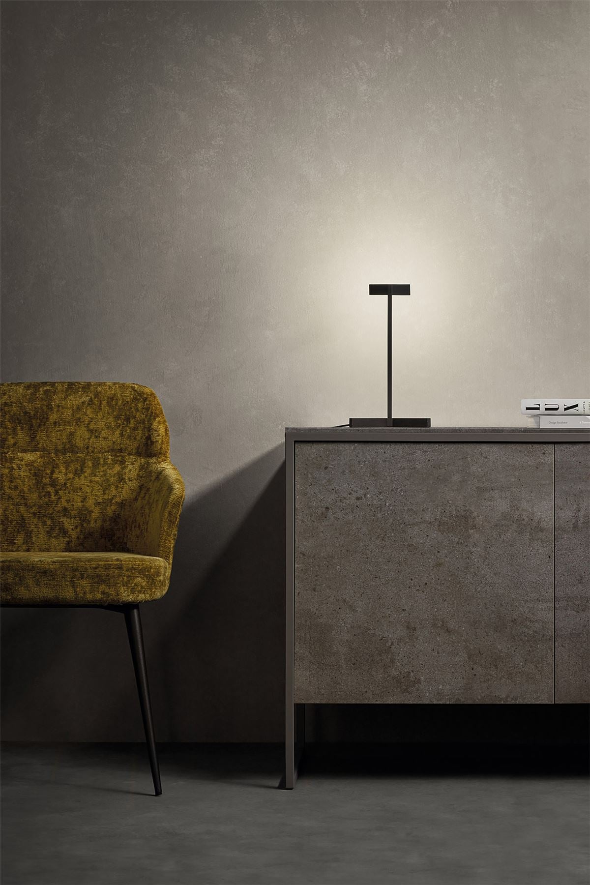 Mantra Vector Table Lamp, 5W LED, 3000K, 375lm, Black, 3yrs Warranty