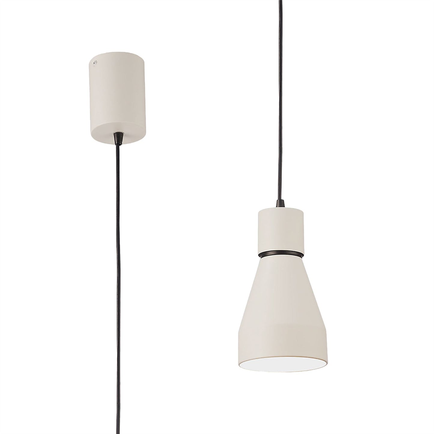 Mantra Fusion Kos E27 Fusion M5621 Kos Pendant Small 11cm Round 1 x E27, Matt White
