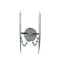 Diyas Zest Wall Light 2 Light G4 Polished Chrome/Crystal, NOT LED/CFL Compatible