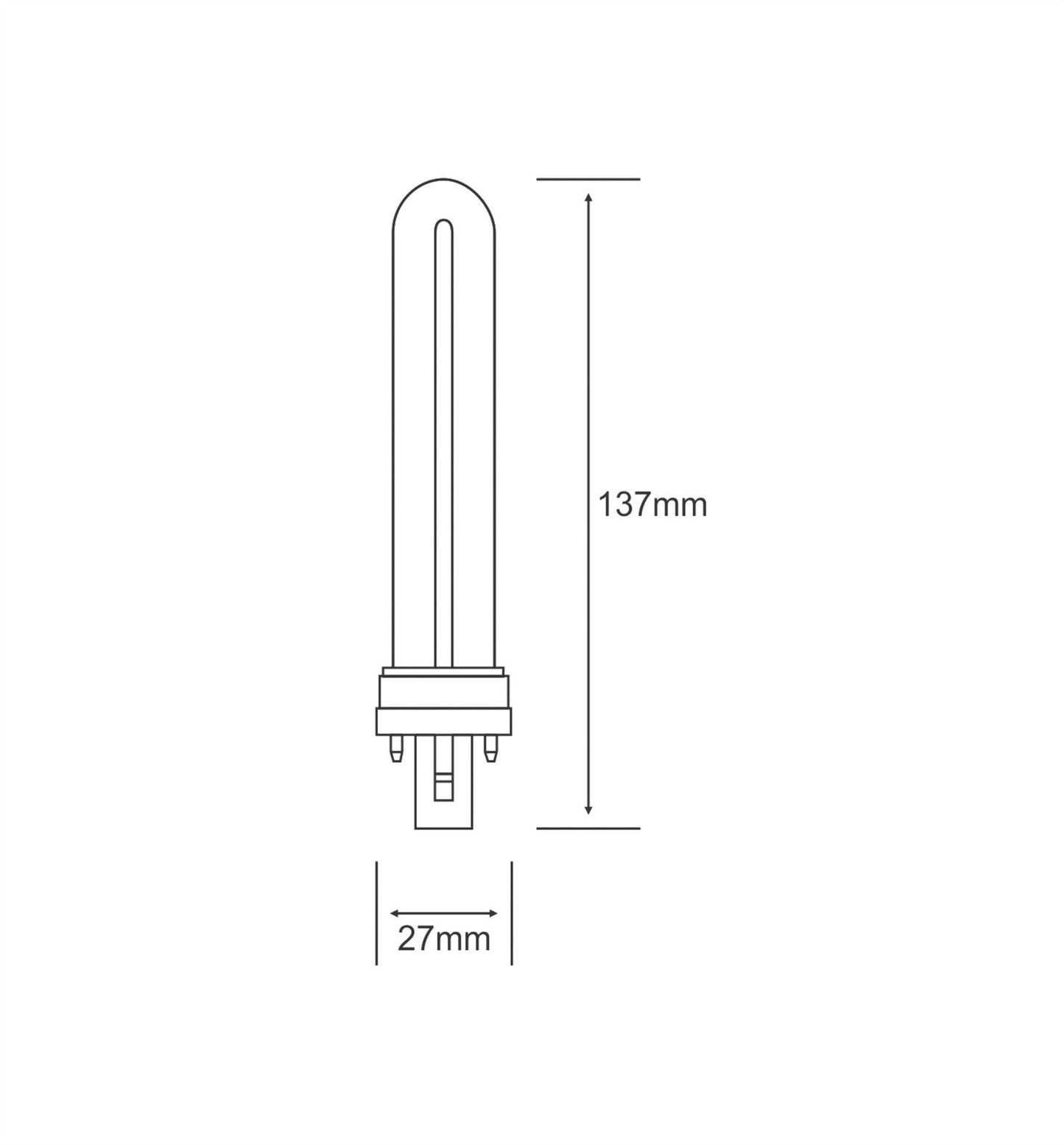 Luxram Bona-S G23 2-Pin 7W Fluorescent Fluorescent