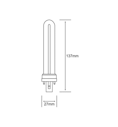 Luxram Bona-S G23 2-Pin 7W Fluorescent Fluorescent
