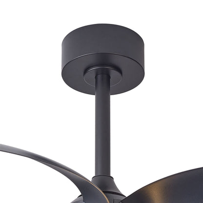 Infinity Fan 92.6cm 24W LED Dimmable Ceiling Light With Built-In 30W DC Reversible Fan, Remote Control 2700-5000K, 1800lm, Black