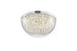 Diyas Harper 40cm Large Flush  21W 1600lm LED 4000K Polished Chrome/Crystal, 3yrs Warranty Crystal Ceiling Light Fitting