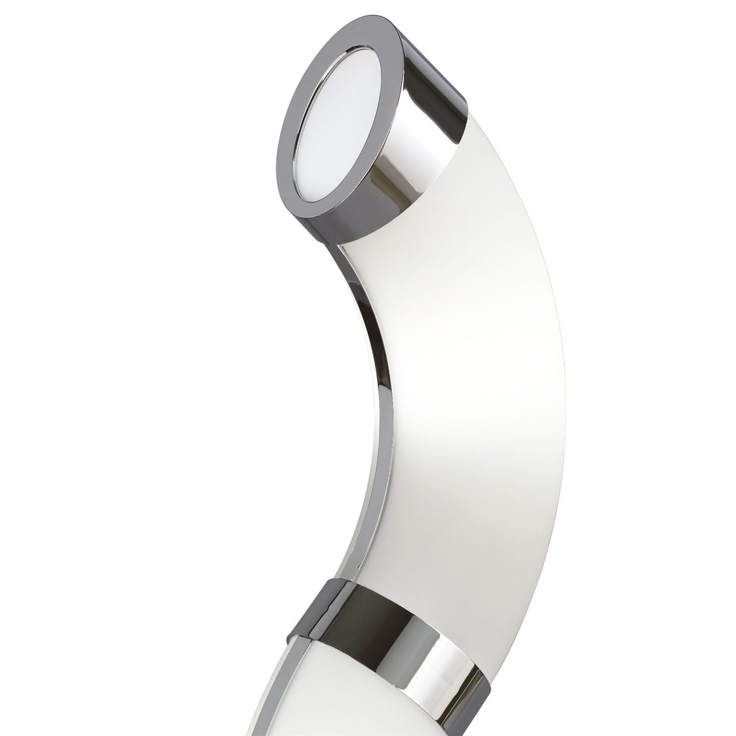 Mantra Guss GU10 Guss Table Lamp GU10 2 Light L1/SGU10, Polished Chrome/White Acrylic, CFL Lamps INCLUDED