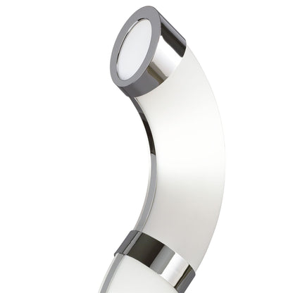Mantra Guss GU10 Guss Table Lamp GU10 2 Light L1/SGU10, Polished Chrome/White Acrylic, CFL Lamps INCLUDED