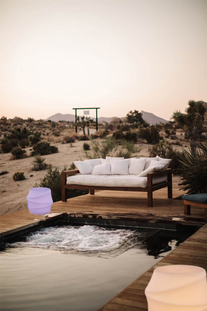 Mantra Bambu Stool LED RGB Outdoor IP65, 120lm, Opal White, 3yrs Warranty Furniture