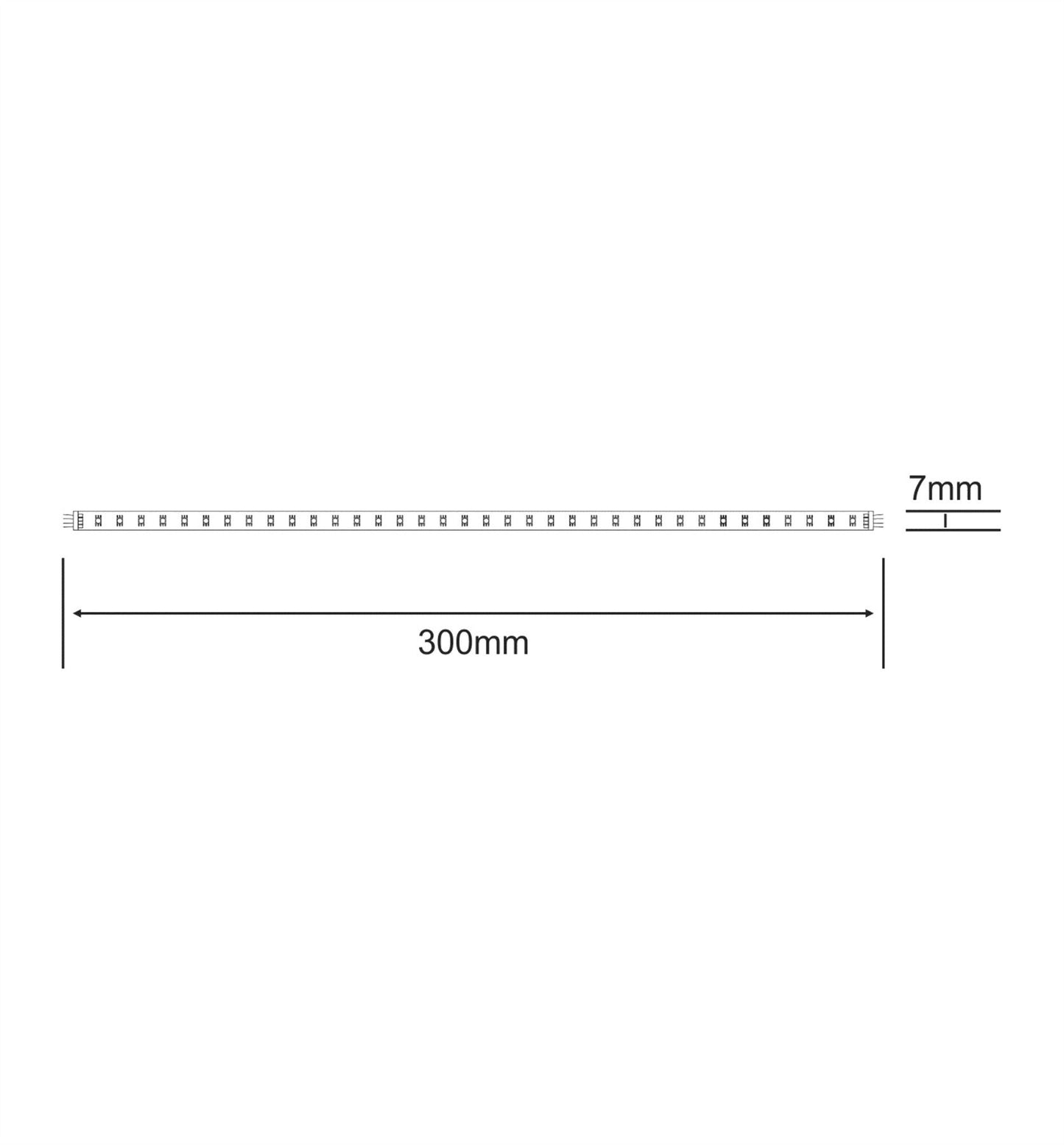 Techtouch Fluid White 12 LED Flexible Strip (0.8W) Strip