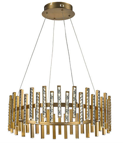 Inspired Special Pendant, 54W LED, 4000K, lm, Brass Brown/Clear Crystal, 3yrs Warranty