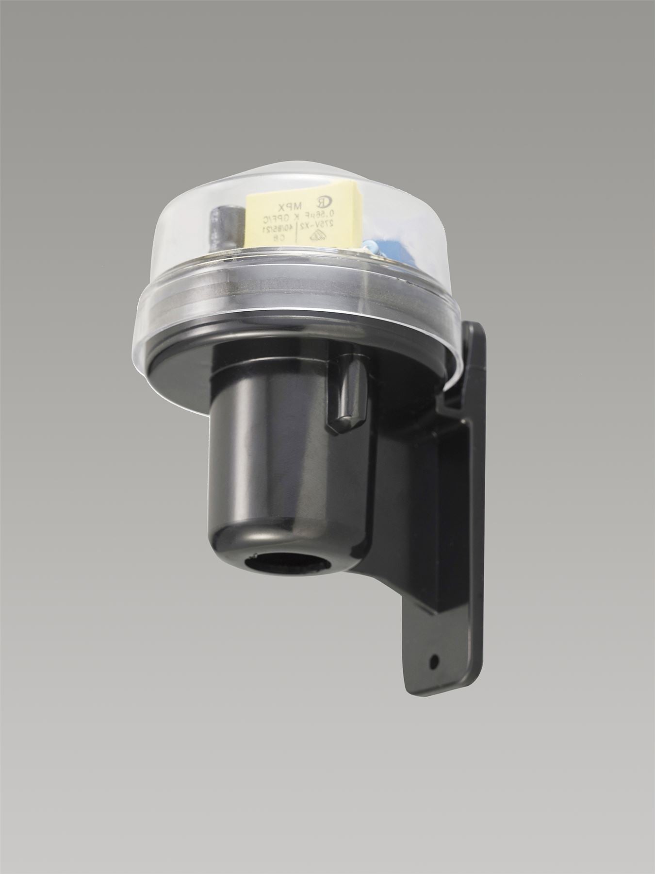 Deco Espial Wall Mounted Photocell Kit IP65 5-45Lux 10A Clear Cover/Black Ancillary