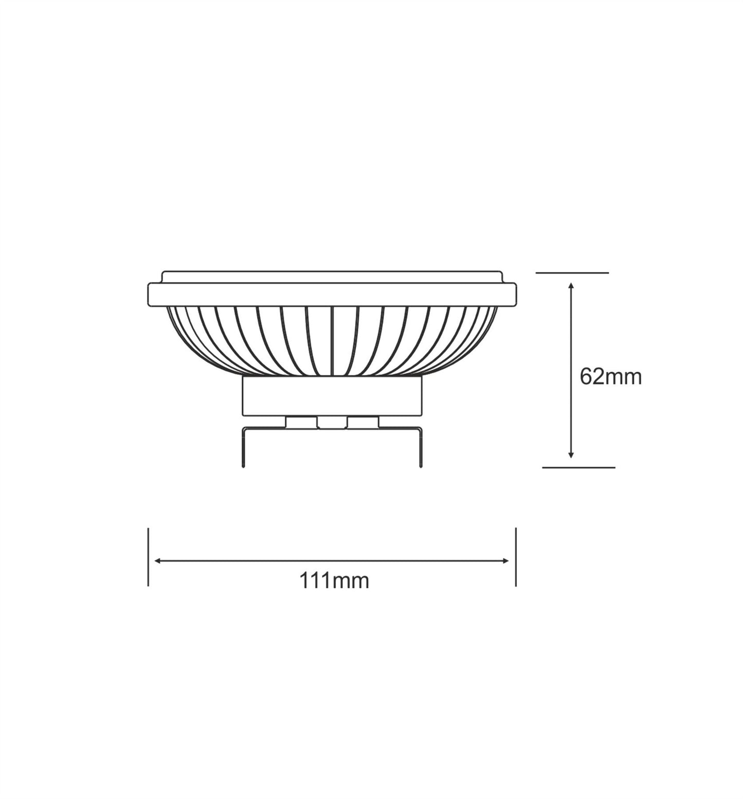 Luxram Truevision LED AR111 G53 12V 15W White 6400K 35° 1060lm LED