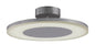 Mantra Hemisferic 48cm Ceiling 1 X 36W LED Round 3000K, 3240lm, Satin Aluminium/Frosted Acrylic, 3yrs Warranty Ceiling