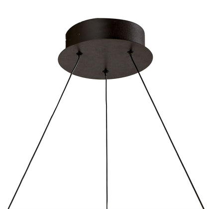 Mantra M5390 Infinity Pendant 42W LED 2800K, 3400lm, Brown Oxide/White Acrylic, 3yrs Warranty