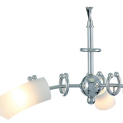 Diyas Lucia 36cm  3 Light G9 Polished Chrome/Frosted Glass Ceiling Pendant Light Fitting