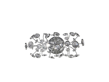 Diyas Savanna Wall Light Switched 2 Light G9 Polished Chrome/Crystal