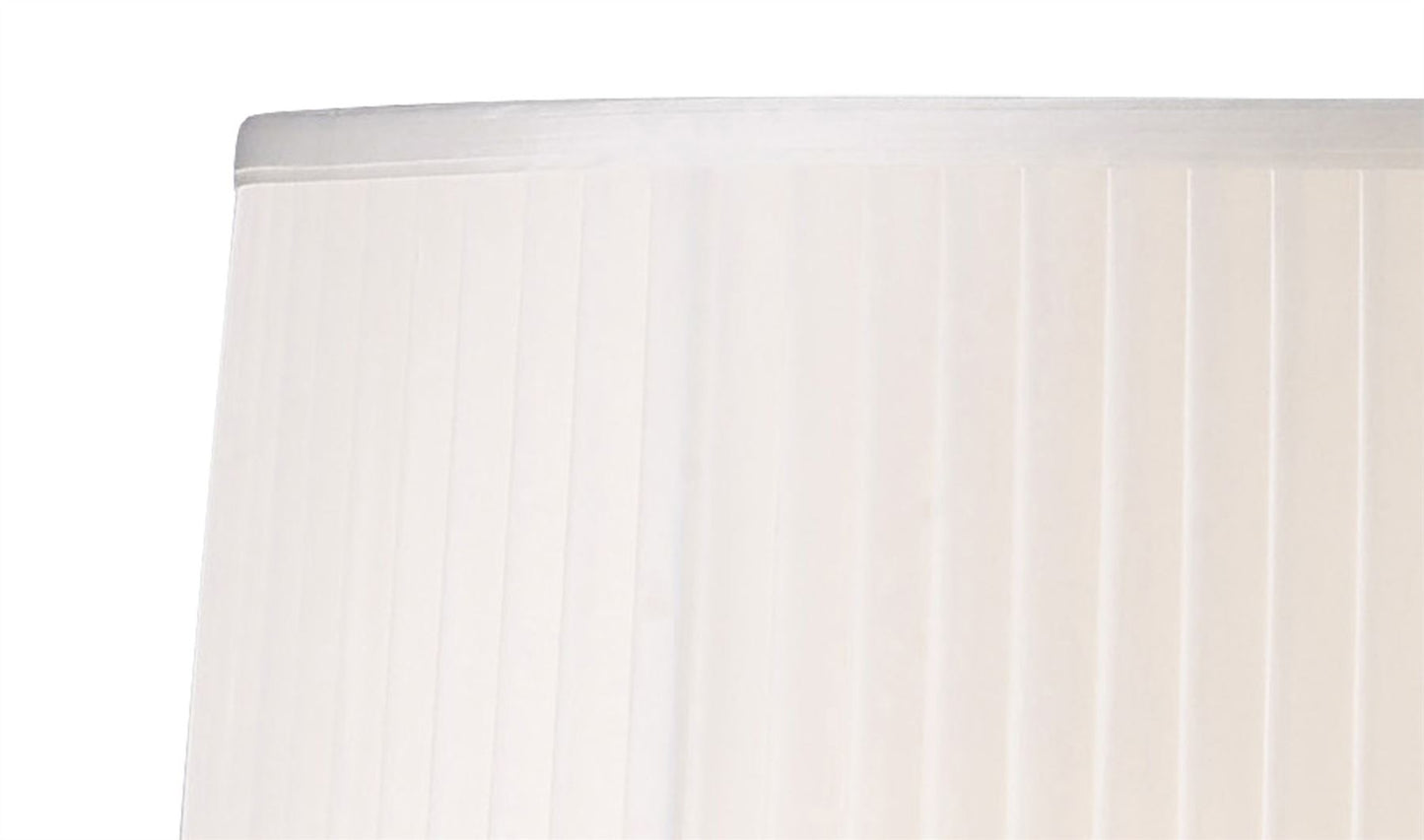 Diyas Willow Fabric Shade White 360/400mm x 260mm