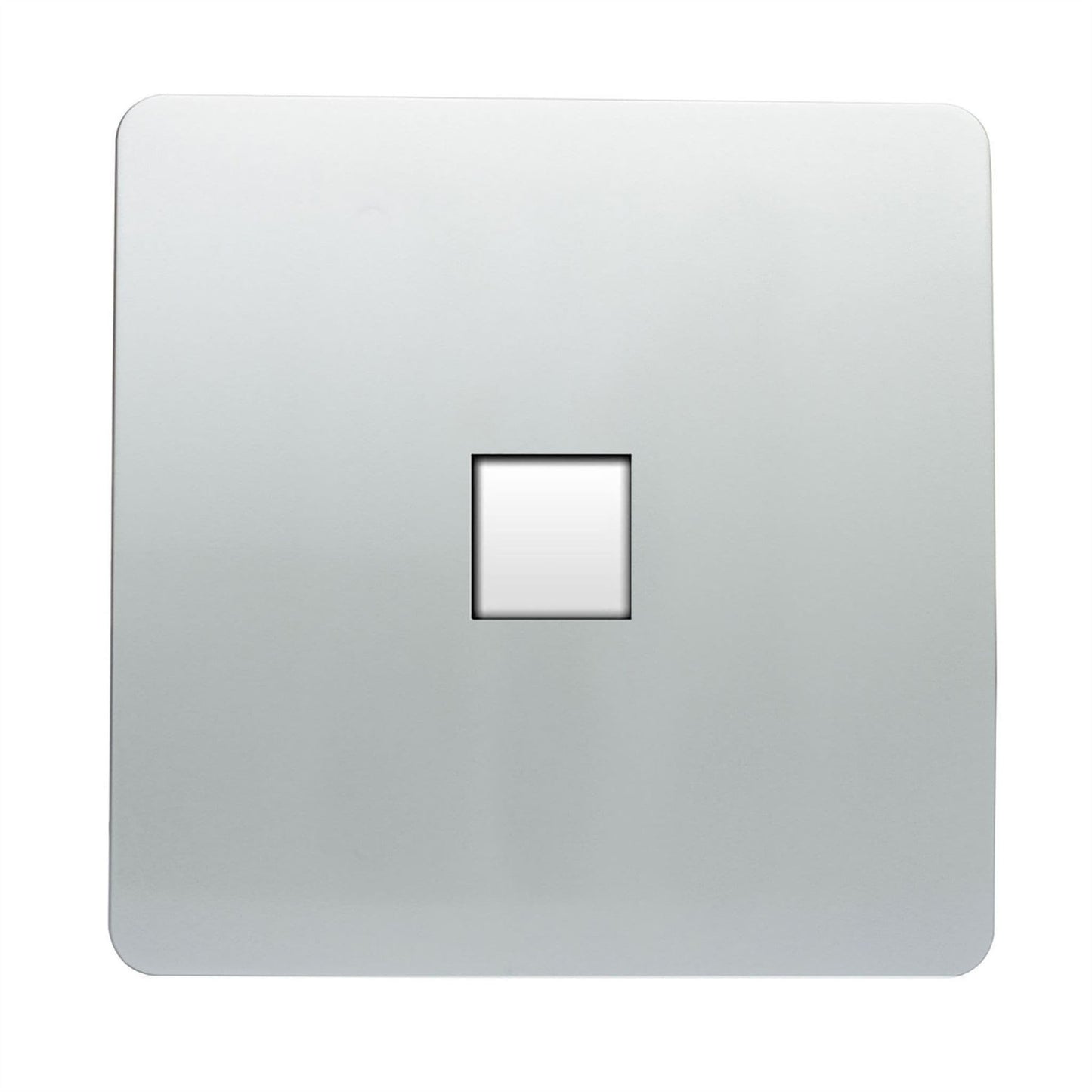 Trendi Artistic Modern Glossy Tactile Telephone Socket Silver ART-TLPSI