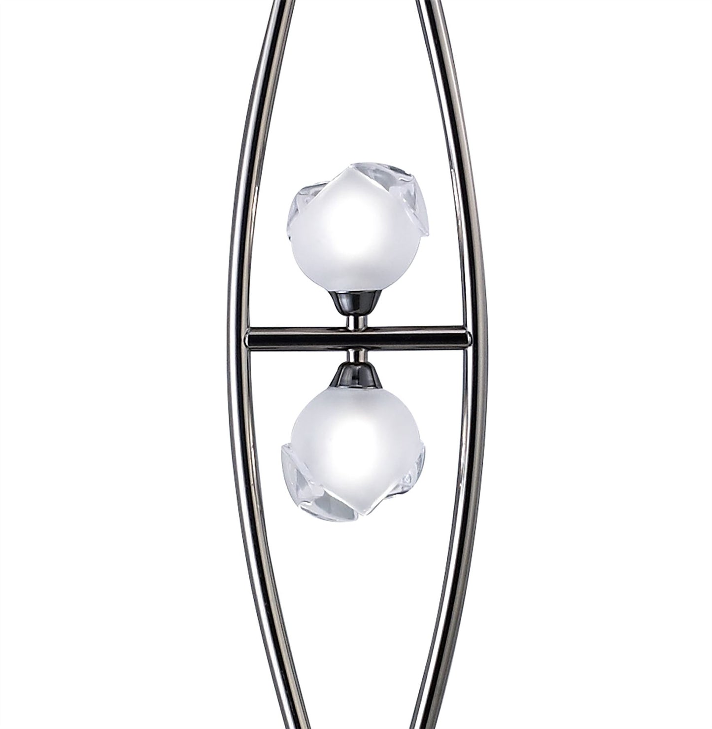 Mantra Fragma Floor Lamp 4 Light G9, Black Chrome, NOT LED/CFL Compatible