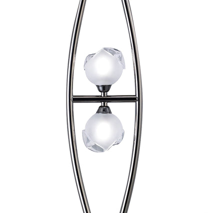 Mantra Fragma Floor Lamp 4 Light G9, Black Chrome, NOT LED/CFL Compatible