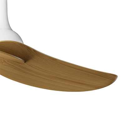 Ipanema 1m 32W Twin Blade Ceiling Fan (No Light), Remote Control, White/Wood, 5yrs Warranty