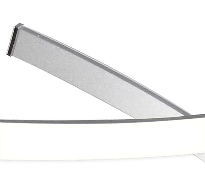 Mantra M5003 Nur XL Semi Ceiling 80W LED 3000K, 6200lm, Silver/Frosted Acrylic/Polished Chrome, 3yrs Warranty - M5003 Ceiling