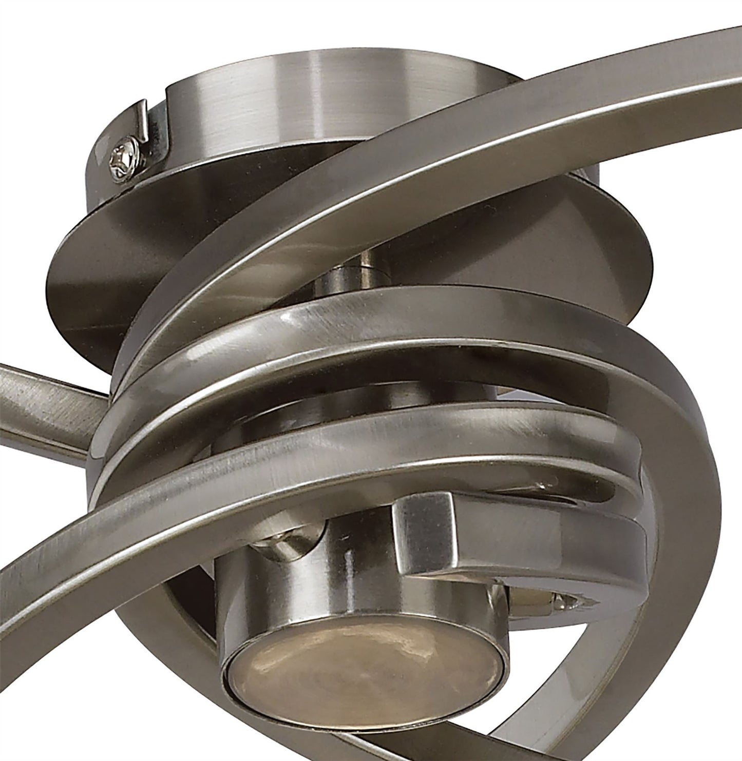 Mantra Alaska GU10 37cm Ceiling 3 Light L1/SGU10, Satin Nickel, CFL Lamps INCLUDED