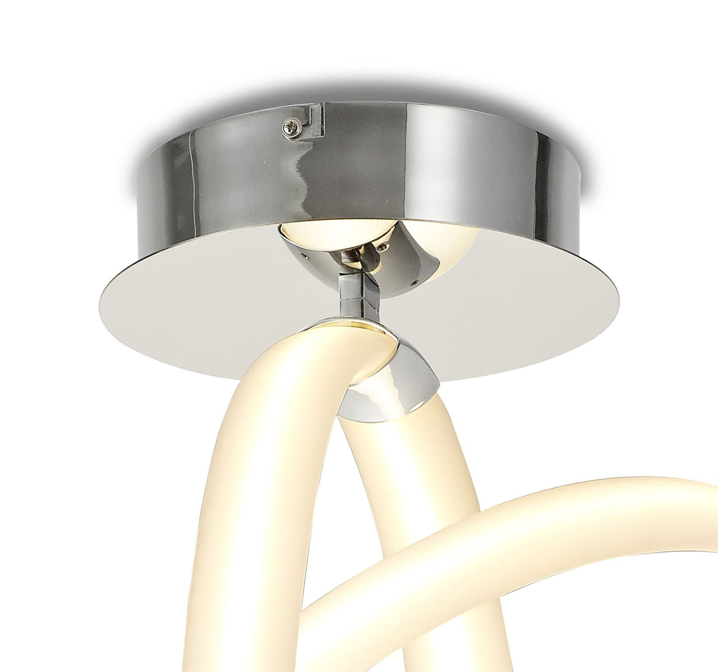 Mantra Armonia Semi Flush Vertical, 40W LED, 3000K, 3000lm, Polished Chrome/Frosted Acrylic, 3yrs Warranty Ceiling
