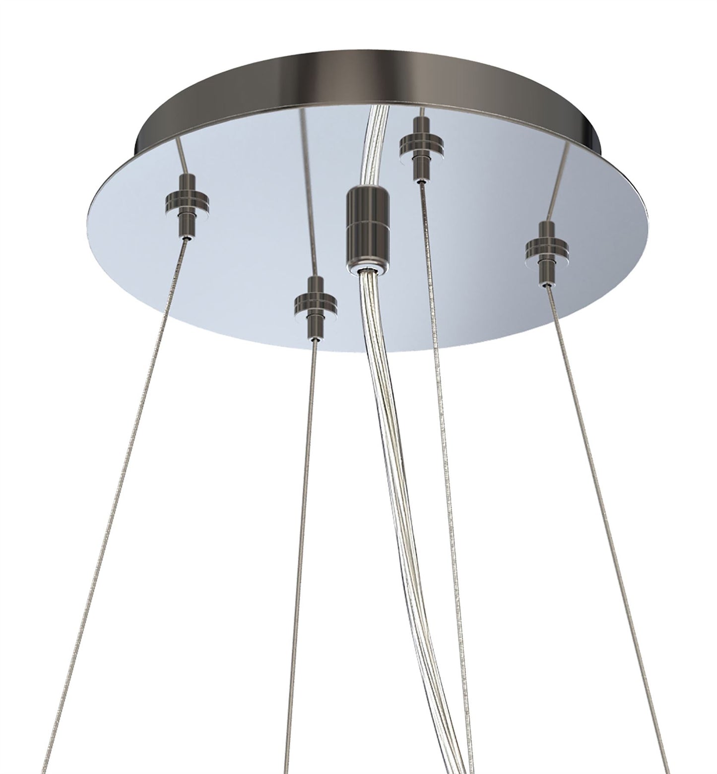 Mantra M5033 Nordica Pendant Kit 90CM, Polished Chrome/White Acrylic