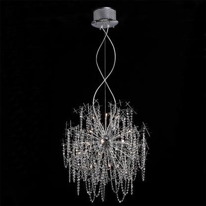 Diyas Lexi 85cm  22 Light G4 Polished Chrome/Crystal, NOT LED/CFL Compatible Item Weight: 15kg Ceiling Pendant Light Fitting
