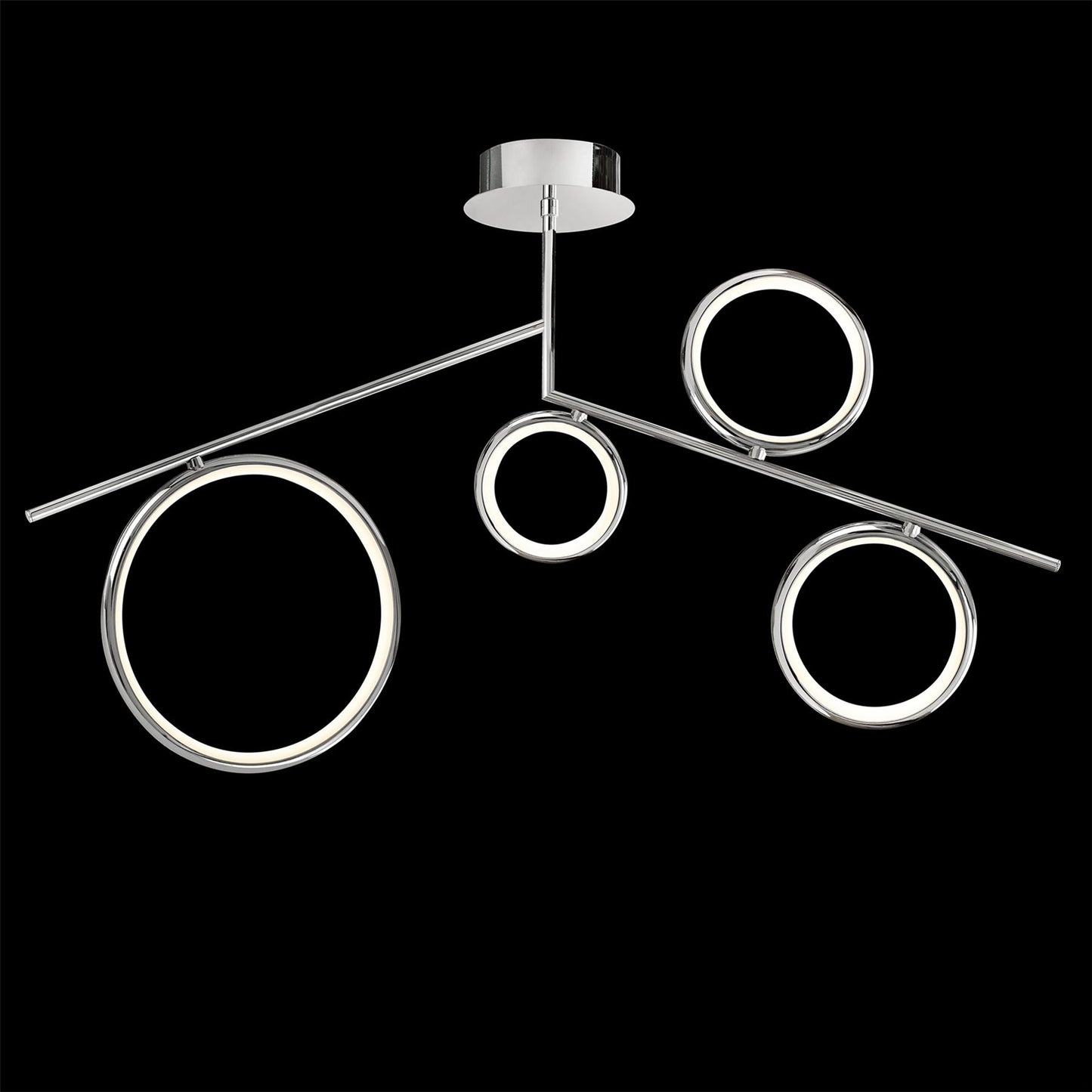 Mantra Olimpia Ceiling Light, 42W LED, 3000K, 3150lm, IP20, Chrome, 3yrs Warranty