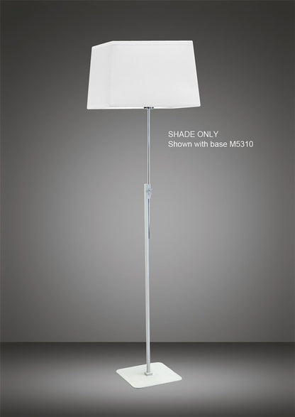 Mantra M5314 Habana White Square Shade 355/355x250mm, Suitable for Floor Lamps
