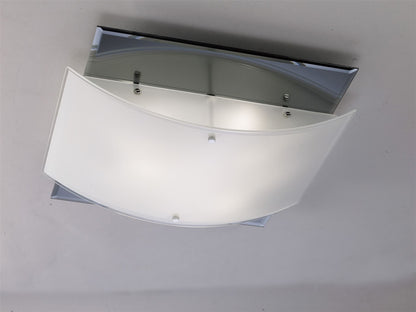 Diyas Vito Flush  3 Light E27 Polished Chrome/Smoked Mirror Ceiling Light Fitting
