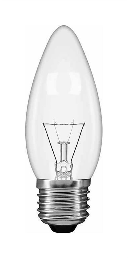 Luxram Candle 35mm E27 Clear 25W Incandescent/T Incandescent