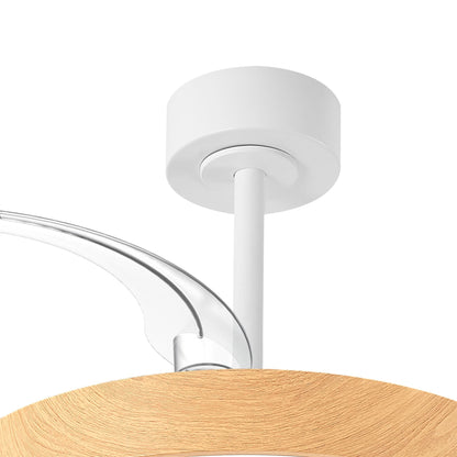 Niseko Fan S 40cm 45W LED Dimmable Ceiling Light With Built-In 25W DC Fan, 2700-5000K Remote Control, 5000lm, Wood, 5yrs Warranty