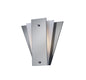 Deco Atlantis 250 x 260mm Wall Light, 1 Light E27 Smoked Mirror/Frosted