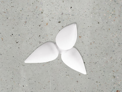 Mantra Palma Ceiling 3 Light CFL Outdoor IP44, Matt White/Opal White